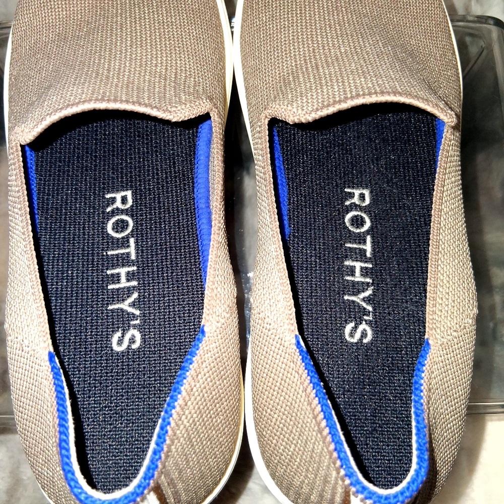 Rothy's The Original Slip-On Women's Sneakers in Latte - Picture 9 of 15